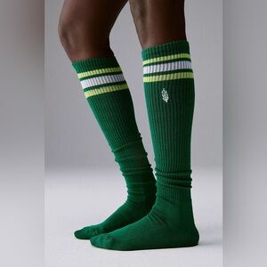 Free People FP Movement Knee High Logo Stripe Socks